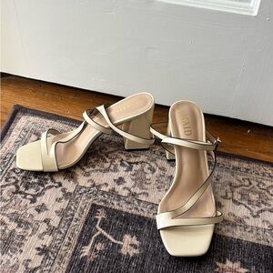 RAID Cream Strappy Heels